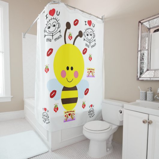 Bumble Bee Douche rideau (En situation)