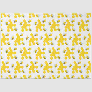 Bumble Bee en Honingraat Patroon Tissuepapier