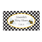 Bumble Bee Étiquette de bouteille d'eau (Devant)