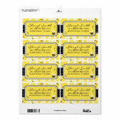 Bumble Bee Étiquette d'expédition (Feuille entière)