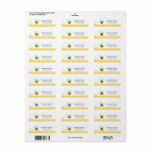 Bumble Bee Étiquettes de adresse personnalisés (Feuille entière)