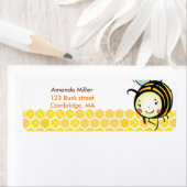 Bumble Bee Étiquettes de adresse personnalisés (En situation)