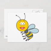 Bumble Bee Face Briefkaart (Voorkant / Achterkant)