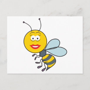 Bumble Bee Face Briefkaart