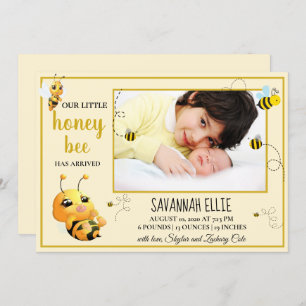 Bumble Bee Faire-part de naissance