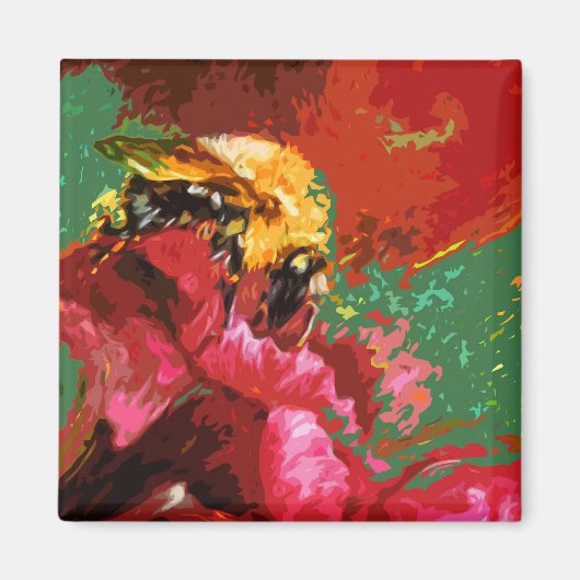 Bumble Bee Fridge Magnet Magneet (Voorkant)