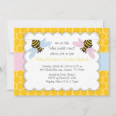 Bumble Bee Genre Révéler Baby shower Invitation (Devant)