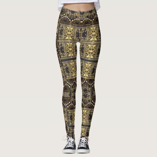 Bumble Bee Geo Leggings (Voorkant)