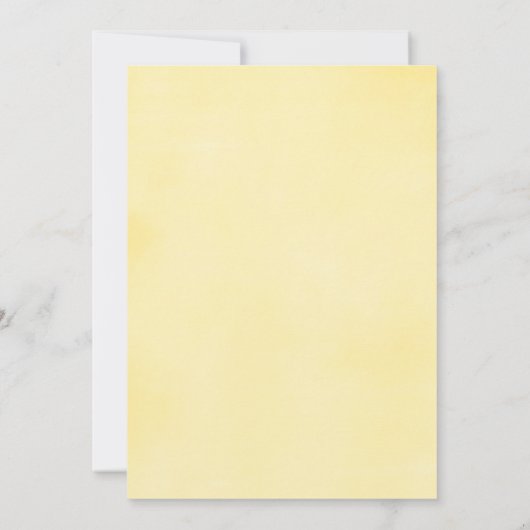 Bumble Bee Geslacht Onthullen Uitnodiging (Achterkant)