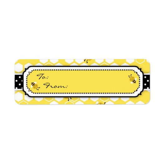 Bumble Bee Gift Label S (Voorkant)