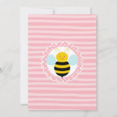 Bumble Bee Girls Baby shower Invitation (Dos)