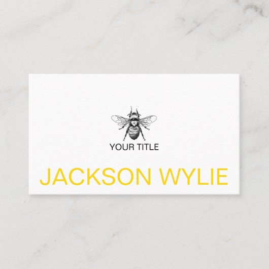 Bumble Bee Gold Professional Visitekaartje (Voorkant)
