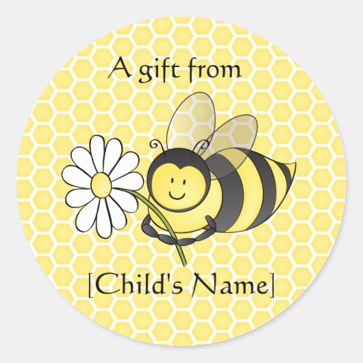 Bumble Bee Goodie Bag Sticker (Voorkant)
