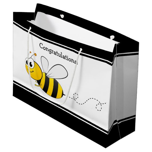 Bumble Bee Grand sac cadeau (Devant Angle)