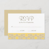 Bumble Bee Honey Baby shower RSVP (Devant / Derrière)