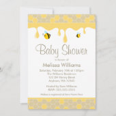 Bumble Bee Honey Bébé Shower Invitations (Devant)