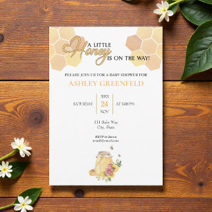 Bumble Bee Honey op Weg Baby Shower Kaart