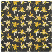 Bumble Bee Honey Pattern Stof (Swatch)