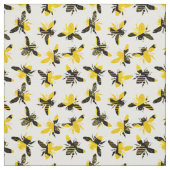 Bumble Bee Honey Pattern Stof (Swatch)