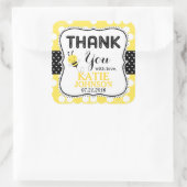 Bumble Bee Honeycomb Baby shower Étiquette (Sac)