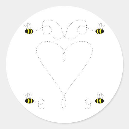 Bumble Bee Love Sticker (Devant)