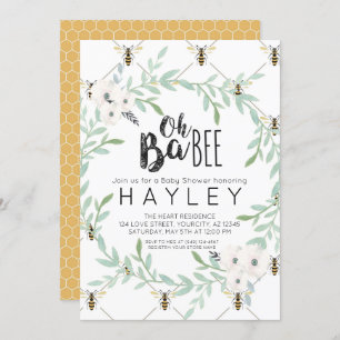 Bumble Bee  Mam to Bee douite Invite Kaart