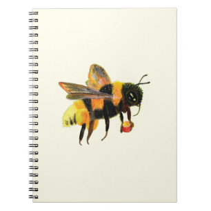 Bumble Bee met pollen Notitieboek