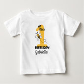 Bumble Bee My First Birthday Baby T-Shirt (Devant)