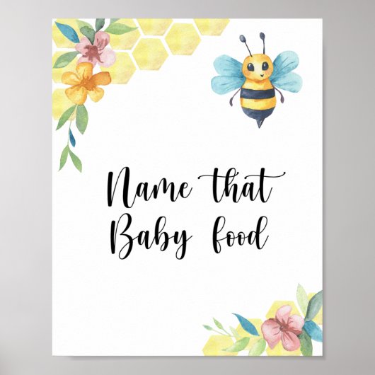Bumble bee - noem dat baby poster (Voorkant)