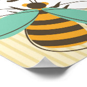 Bumble Bee Nom personnalisé Poster de l'enfant (Coin)