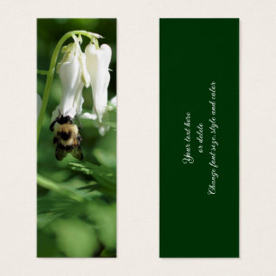 Bumble Bee op Columbine Flower Mini Bladwijzer Visitekaartjes
