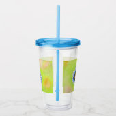 Bumble Bee op een ventilator schilderen Acryl Drinkbeker (Rechts)