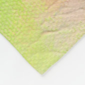 Bumble Bee op een ventilator schilderen Fleece Deken (Hoek)