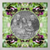 Bumble Bee op Flower Lijst Creëer Uw eigen foto Poster (Voorkant)