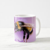 Bumble Bee op Pink Flowers Mok (Voorkant rechts)