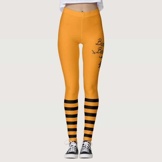 Bumble Bee orange Leggings (Voorkant)