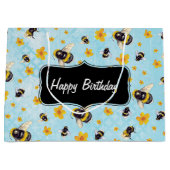 Bumble Bee Personalised Birthday Groot Cadeauzakje (Voorkant)