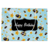 Bumble Bee Personalised Birthday Groot Cadeauzakje (Achterkant)