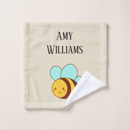 Bumble bee personnalisée (Gant de toilette)