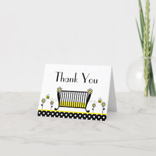 Bumble Bee Polka Dot Baby shower Dank u Bedankkaart