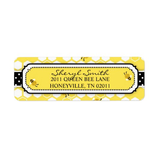 Bumble bee Return Label (Voorkant)