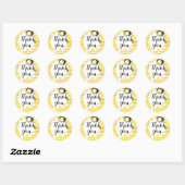 Bumble Bee Round Faveur Sticker (Feuille)