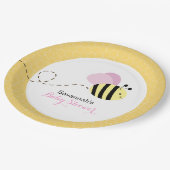 Bumble Bee Roze Wings - Bord aangepast papier (Gekanteld)