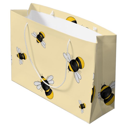 Bumble Bee sac cadeau brillant (Dos Angle)