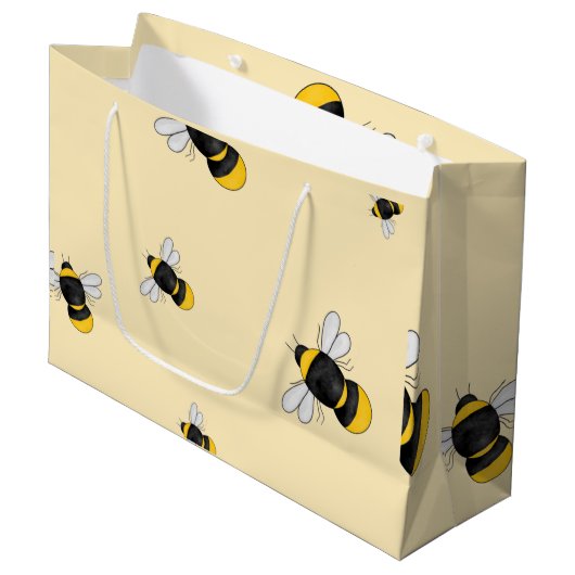 Bumble Bee sac cadeau brillant (Devant Angle)