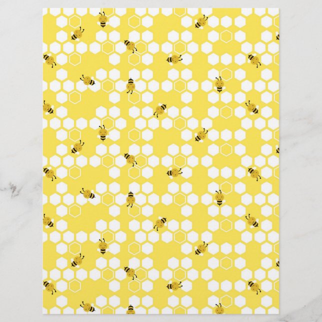 Bumble Bee Scrapbook Paper (Voorkant)