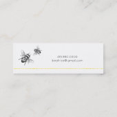 Bumble Bee Skinny Profile Mini Visitekaartje (Achterkant)