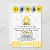 Bumble Bee Spring Summer Baby Shower Uitnodigingen (Voorkant)