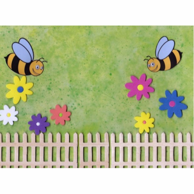 Bumble Bee Standing Afbeelding Staand Fotobeeldje (Voorkant)