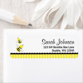 Bumble Bee Striped Retouradres Etiket (Insitu)